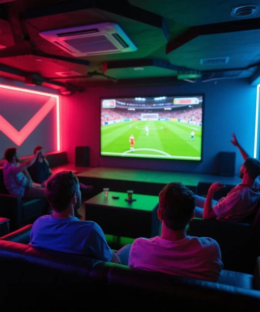 比赛直播观赛场景